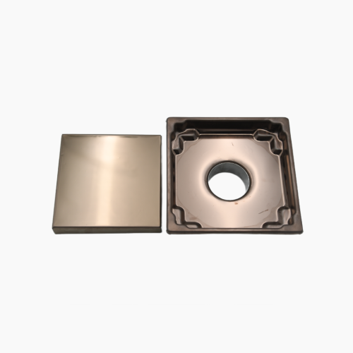 Κανάλι Ντουζιέρας Duscheline Τετράγωνο Santo-S 15x15 mm με έξοδο Φ 50mm  DU-700050 Μπρονζέ