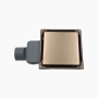 Κανάλι Ντουζιέρας Duscheline Τετράγωνο Santo-S 15x15 mm με έξοδο Φ 50mm  DU-700050 Μπρονζέ