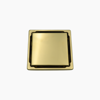 Κανάλι Ντουζιέρας Duscheline Τετράγωνο Santo 15x15 mm με έξοδο Φ 100mm  DU-699100  Χρυσό