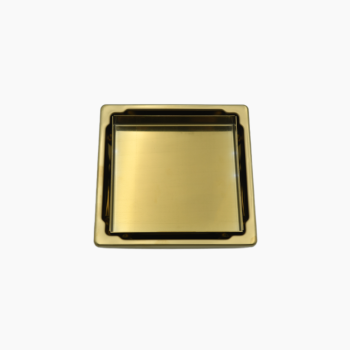Κανάλι Ντουζιέρας Duscheline Τετράγωνο Santo 15x15 mm με έξοδο Φ 100mm  DU-699100  Χρυσό