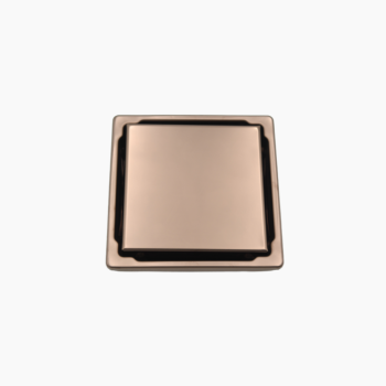 Κανάλι Ντουζιέρας Duscheline Τετράγωνο Santo 15x15 mm με έξοδο Φ 100mm  DU-700100  Μπρονζέ