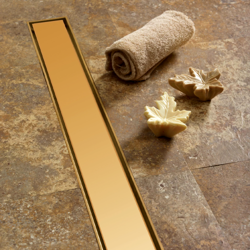 Κανάλι Ντουζιέρας Duscheline Γραμμικό Oscar Vision 40 cm  DU-166740  Χρυσό