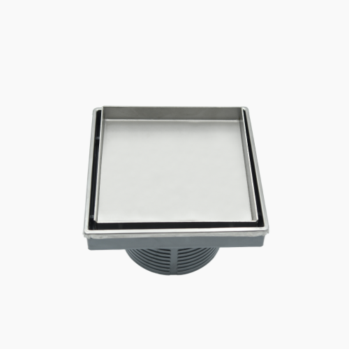 Κανάλι Ντουζιέρας Duscheline Τετράγωνο Milos 15x15 mm με έξοδο Φ 100mm  351215 Ιnox