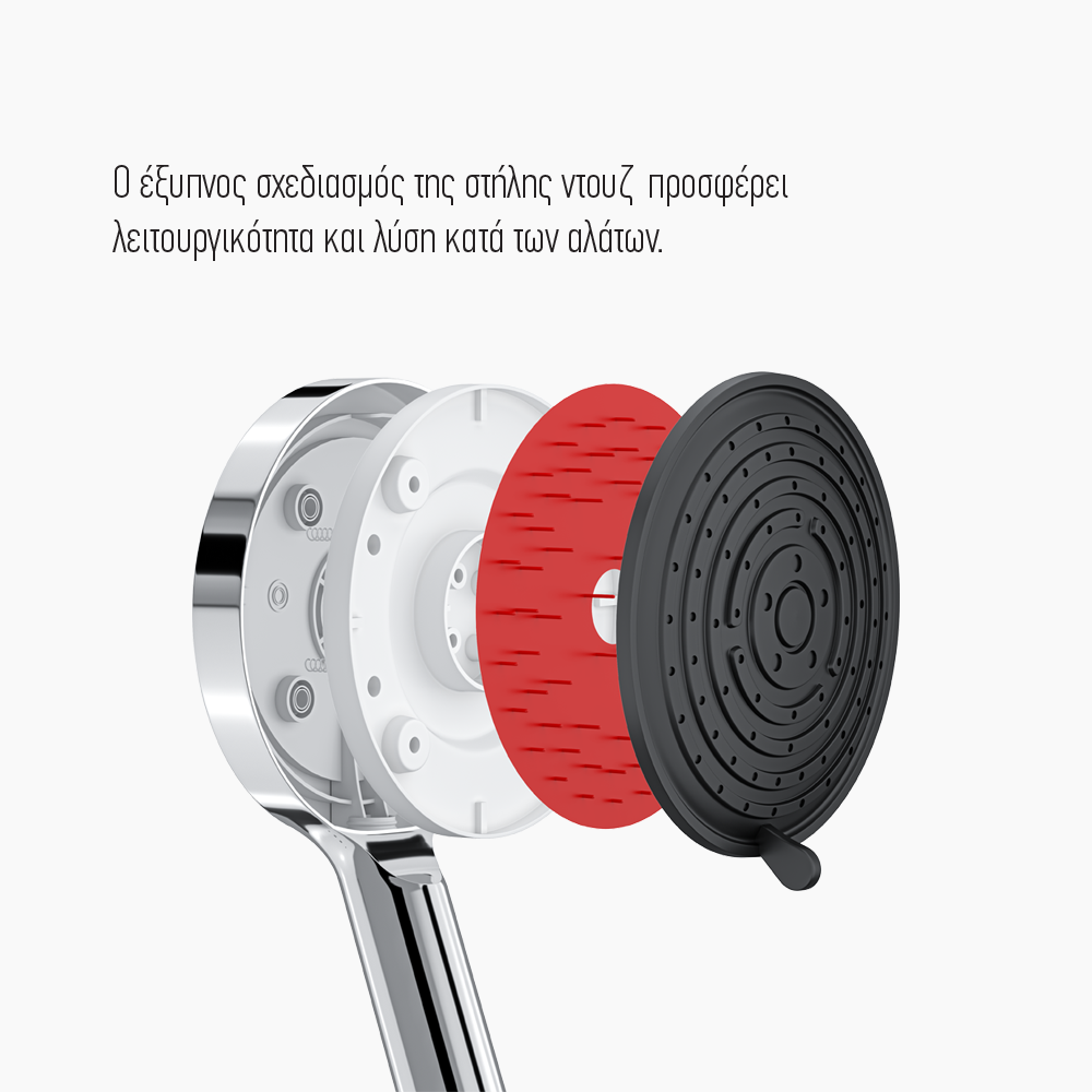 Στήλη Ντους Στρογγυλή Selfy DM-7701 Χρώμιο