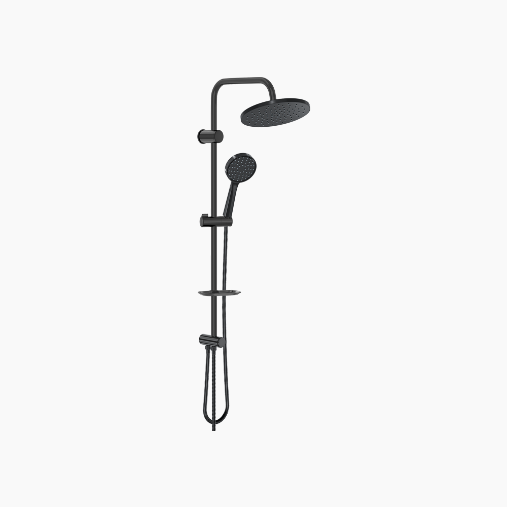 Στήλη Ντους Στρογγυλή Dusho Piano Black DM-7073 Μαύρο