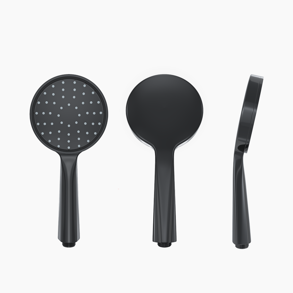 Στήλη Ντους Στρογγυλή Dusho Piano Black DM-7073 Μαύρο