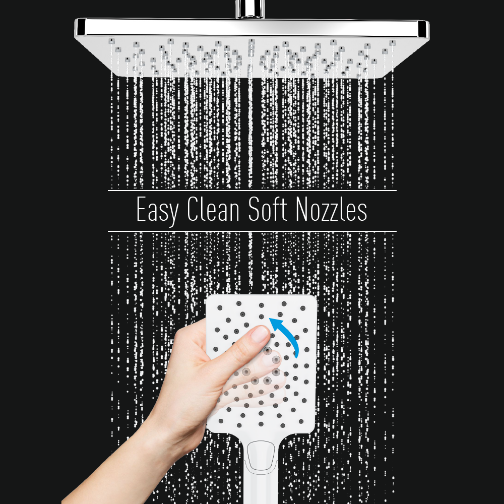 Στήλη Ντους Τετράγωνη Pera Mat Black DM-7464  Ματ Μαύρο