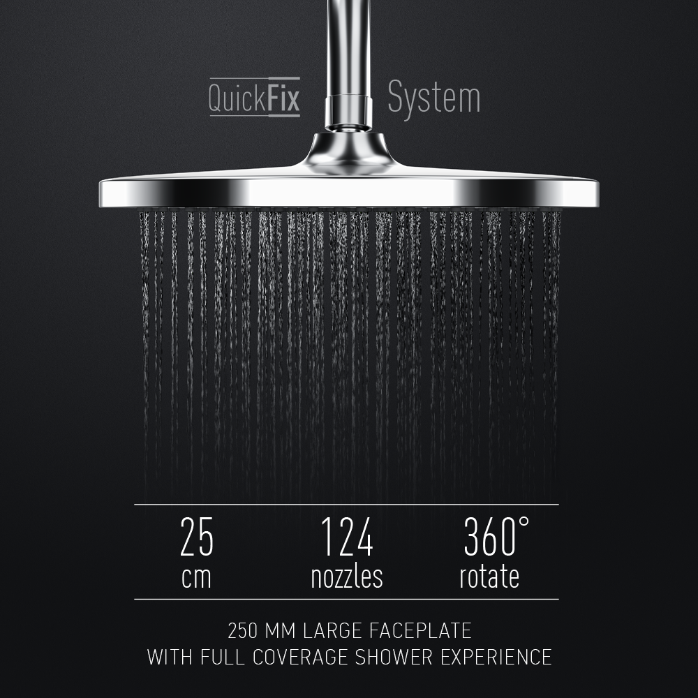 Στήλη Ντους Στρογγυλή Icon Bronze Mat Black DM-7473 Μπρονζέ Ματ Μαύρο