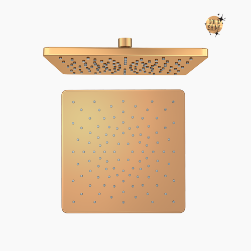 Κώδωνας Ντους Τετράγωνη 250x250 mm  Pera Imperia Gold  DM-4785  Χρυσό