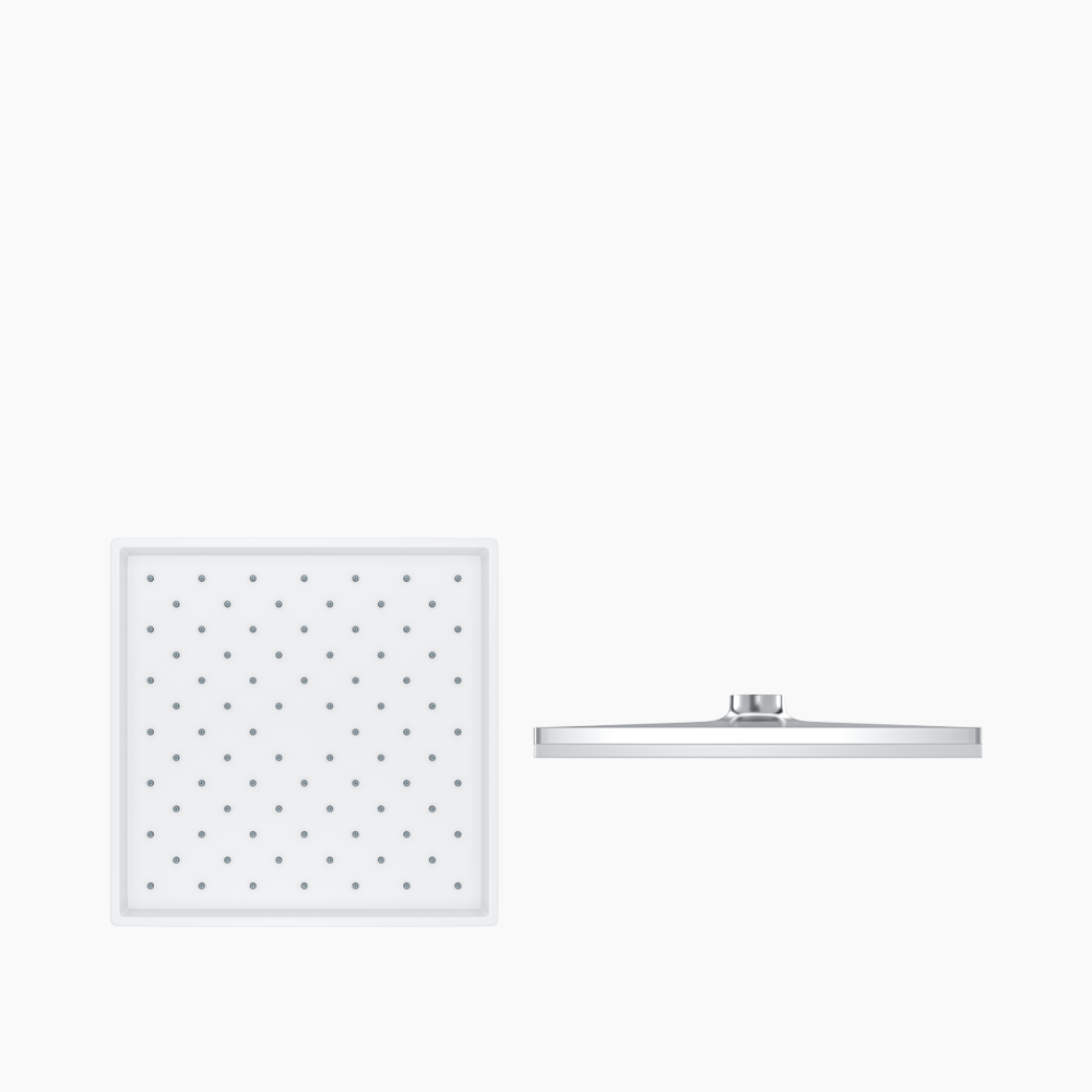 Κώδωνας Ντους Τετράγωνη 220x220 mm  Quart Mat Chrome DM-4962 Ματ Χρώμιο