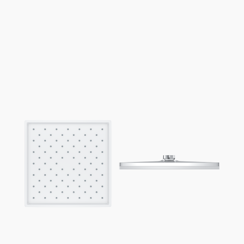 Κώδωνας Ντους Τετράγωνη 220x220 mm  Quart Mat Chrome DM-4962 Ματ Χρώμιο