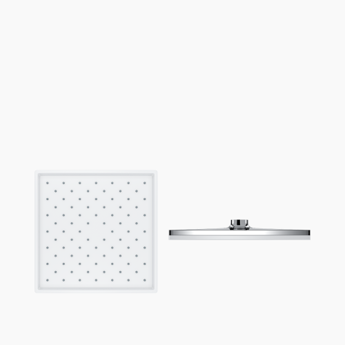 Κώδωνας Ντους Τετράγωνη 220x220 mm  Quart Chrome DM-4970 Χρώμιο