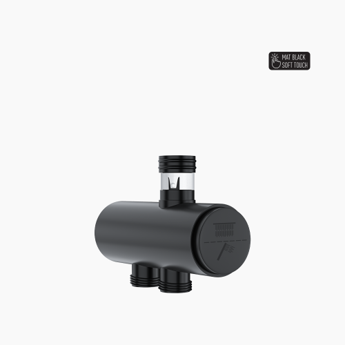 Διανομέας Ντουζ Στρόγγυλο Πατητός Push-Button DM-9307 Ματ Μαύρο