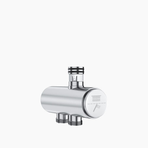 Διανομέας Ντουζ Στρόγγυλο Πατητός Push-Button DM-9309 Ματ Χρώμιο