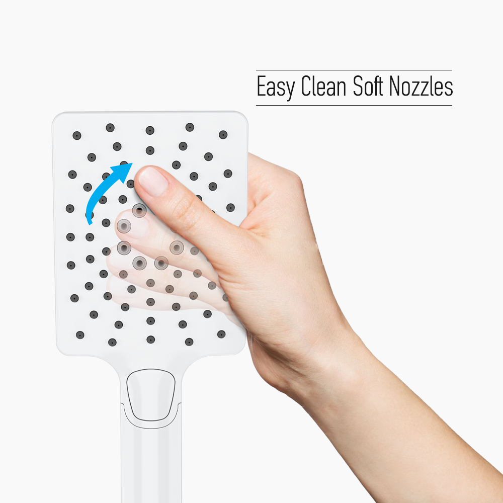 Τηλέφωνο Ντούζ με Σπιράλ Στρόγγυλη Dusco Piano Black DM-4354 Μαύρο