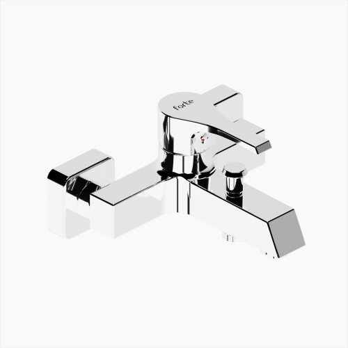 Μπαταρία Λουτρού Ορειχάλκινη Forte  M 1501-CHR Χρώμιο