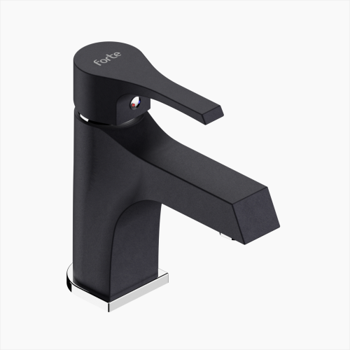 Μπαταρία Νιπτήρα Ορειχάλκινη Forte  M 1502-BLC Ματ Μαύρο