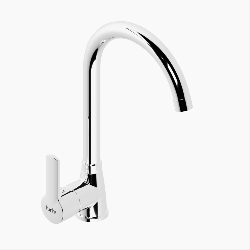 Μπαταρία Κουζίνας Ορειχάλκινη Forte  M 1604-CHR Χρώμιο