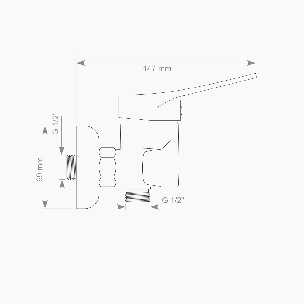 Μπαταρία Ντουζιέρας Ορειχάλκινη Forte  M 1808-CHR Χρώμιο