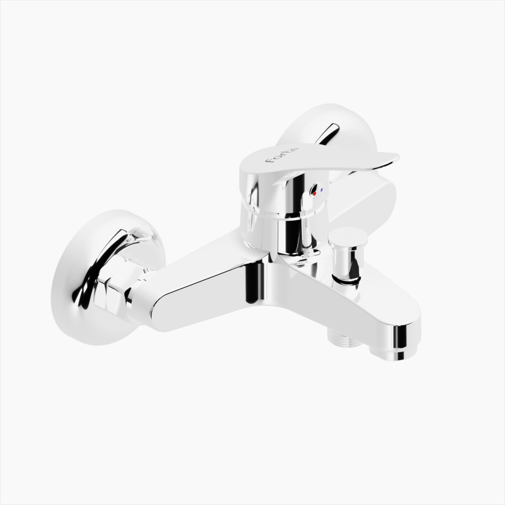 Μπαταρία Λουτρού Ορειχάλκινη Forte  M 1901-CHR Χρώμιο