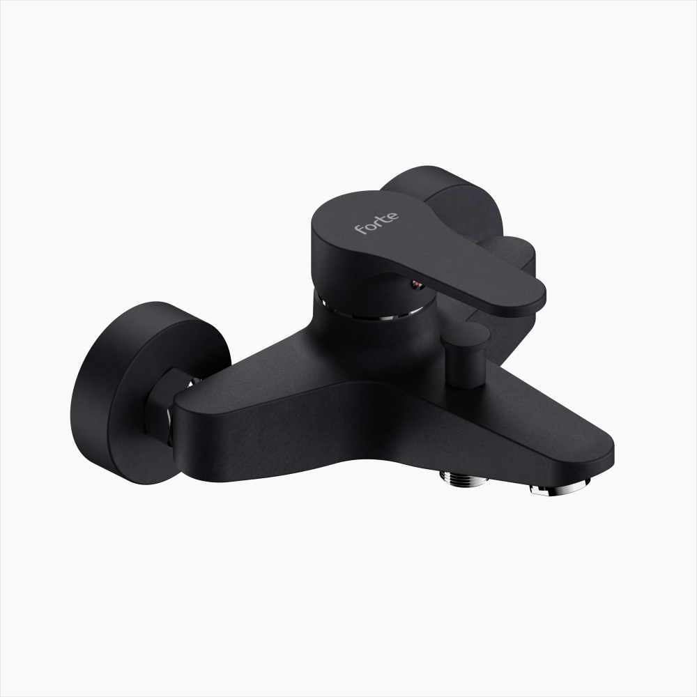 Μπαταρία Λουτρού Ορειχάλκινη Forte  M 2401-BLC Ματ Μαύρο