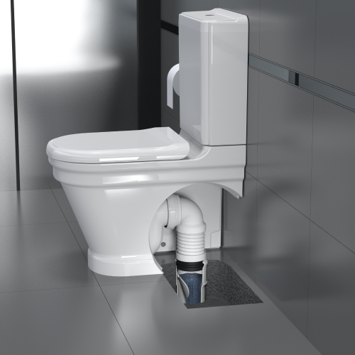 Σπιράλ Σύνδεσης WC  90° Γωνία  Φ100 x 460 mm 1061