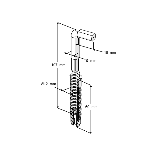 Σετ Στήριξης Θερμοσίφωνα Στραβόβιδες 110 mm 1325