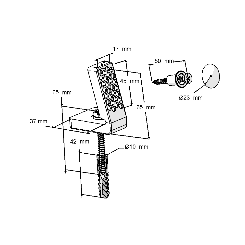 Σετ Στήριξης WC Τύπου ‘’ L’’  Μακρύ  1254