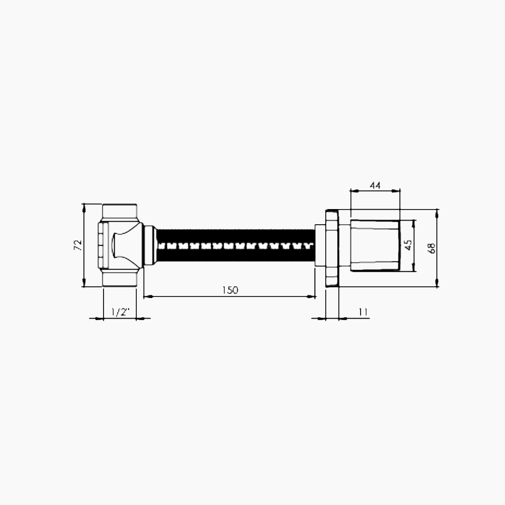 Διακόπτης Εντοιχισμού 20 mm Ματ Μαύρο  1437