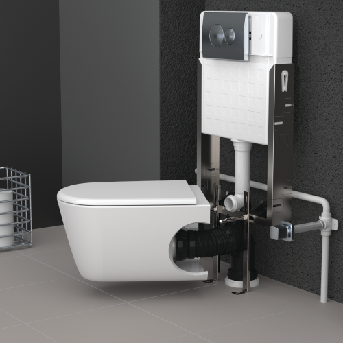 Σετ Σωλήνες Σύνδεσης WC ‘’ Κοντό ‘’  1194