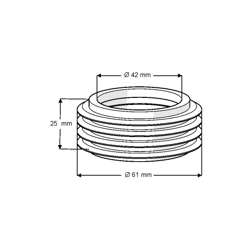 Στεγανό Εισόδου Σωλήνα Παροχής Φ45 mm 1185