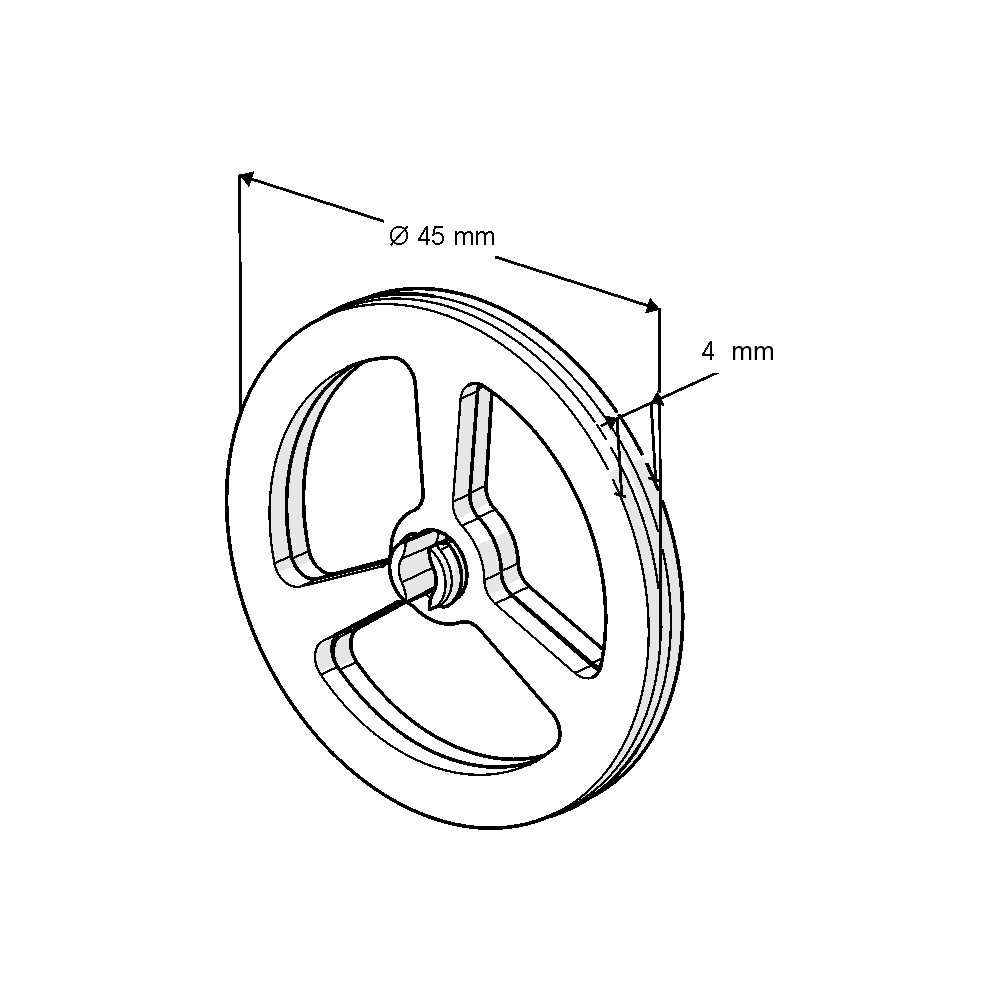 Εξάρτημα Ρύθμισης Παροχής  WC  Φ45 mm  1197