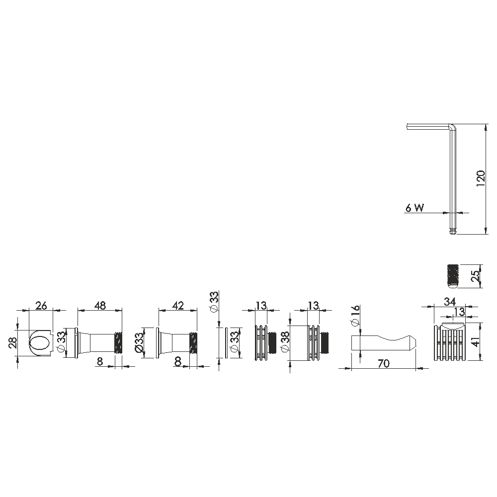 Σετ Στήριξης ‘’ Type 1-A ‘’ Κρεμαστής WC  1300