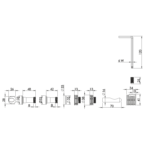 Σετ Στήριξης ‘’ Type 1-A ‘’ Κρεμαστής WC  1300