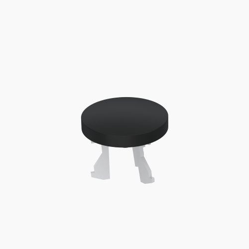 Ροζέτα Υπερχείλισης Νιπτήρα Τύπου ''C'' Μαύρο 1225