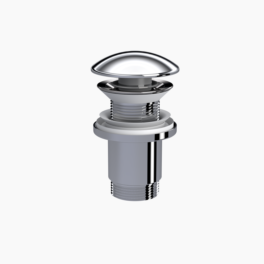 Βαλβίδα Νιπτήρα '' Elixir '' Κεραμική Χωρίς Υπερχείλιση Χρώμε PVD  1537