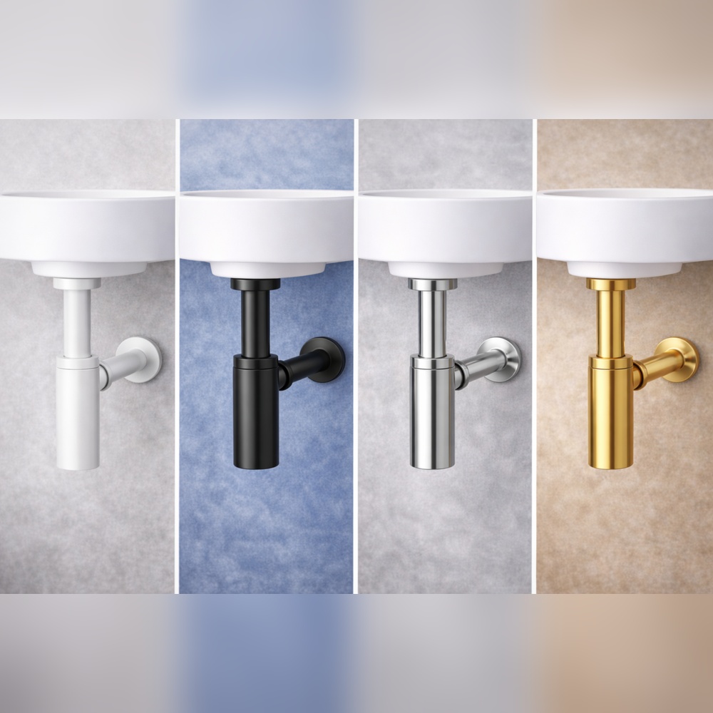 Σιφώνι Νιπτήρος Επεκτεινόμενο Στρόγγυλο Χρώμιο 200-300 ABS