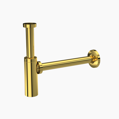 Σιφώνι Νιπτήρος Επεκτεινόμενο Στρόγγυλο Χρυσό 200-300 ABS