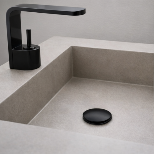 Βαλβίδα Νιπτήρα '' Elixir '' Κεραμική Χωρίς Υπερχείλιση Ματ Μαύρο  1534