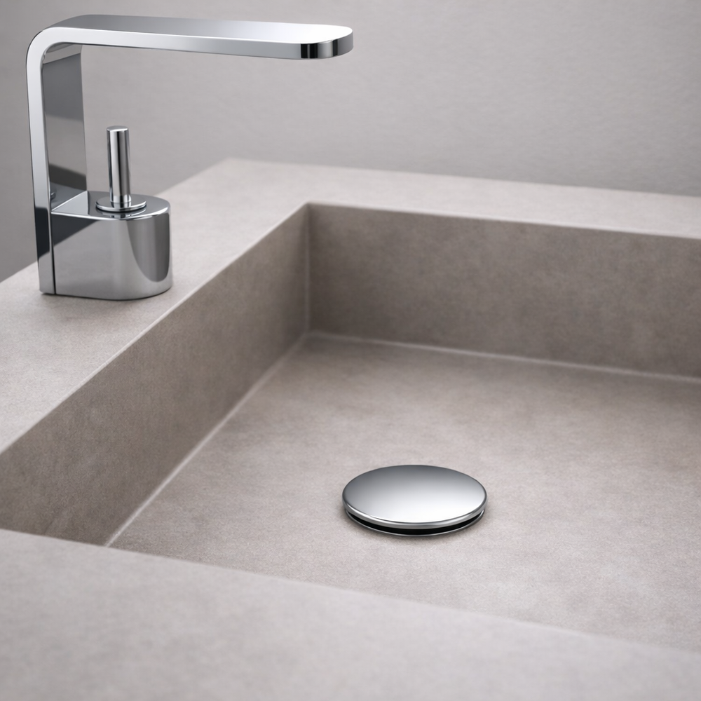 Βαλβίδα Νιπτήρα '' Felix '' Ανοξείδωτη Χωρίς Υπερχείλιση INOX  1522