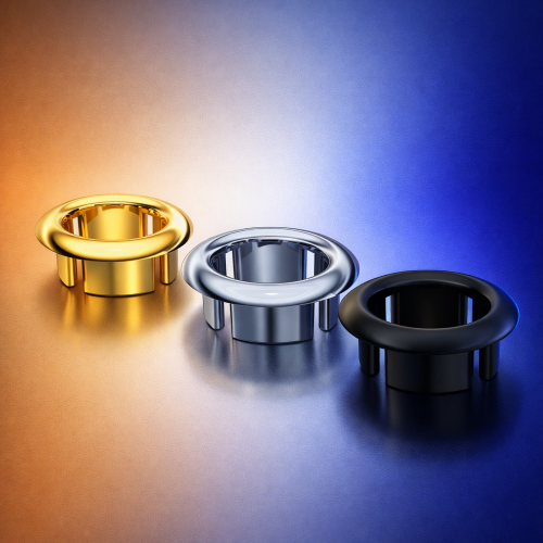 Ροζέτα Υπερχείλισης Νιπτήρα Τύπου ''A'' Μαύρο 1222