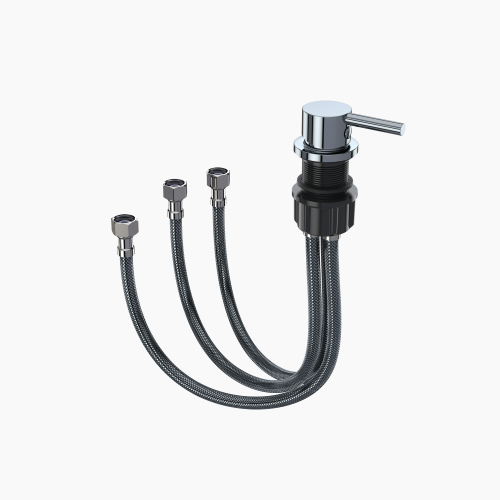 Μπαταριά  Εντοιχισμού Λεκάνης με Σύστημα Μπιντέ Διπλής Ροής Κρύου/Ζεστού Νερού  Χρώμιο  1611