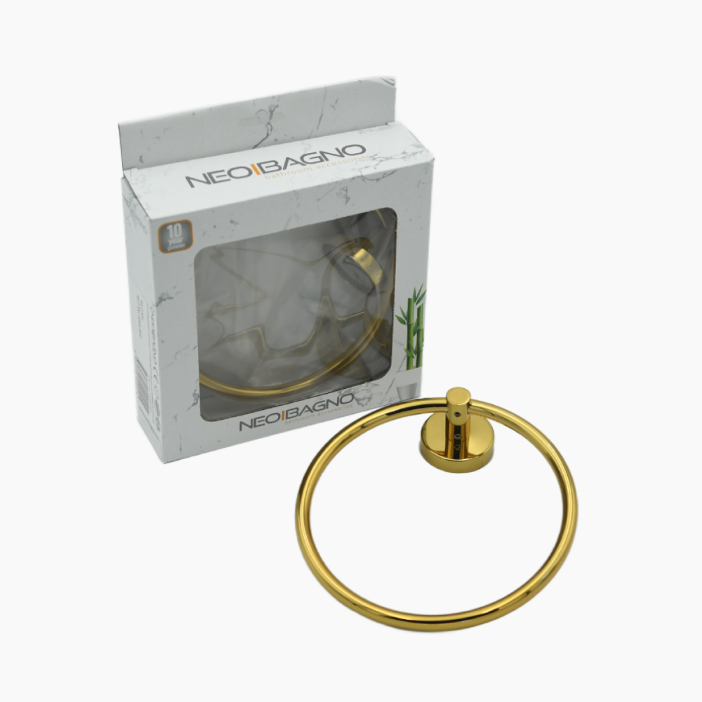 Κρεμάστρα πετσέτας κρίκος Χρυσό