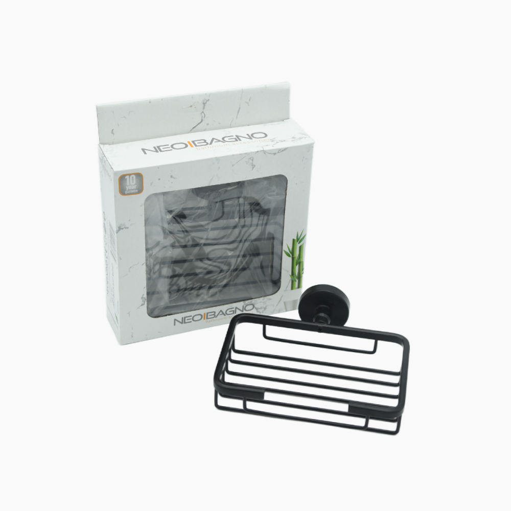 Σπογγοθήκη - Σαπουνοθήκη Μαύρο